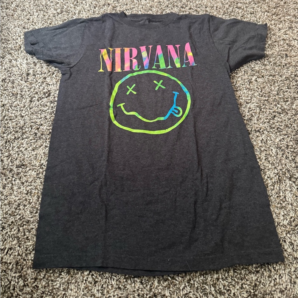 NIRVANA Multicolor Graphic Tee - Dark Gray